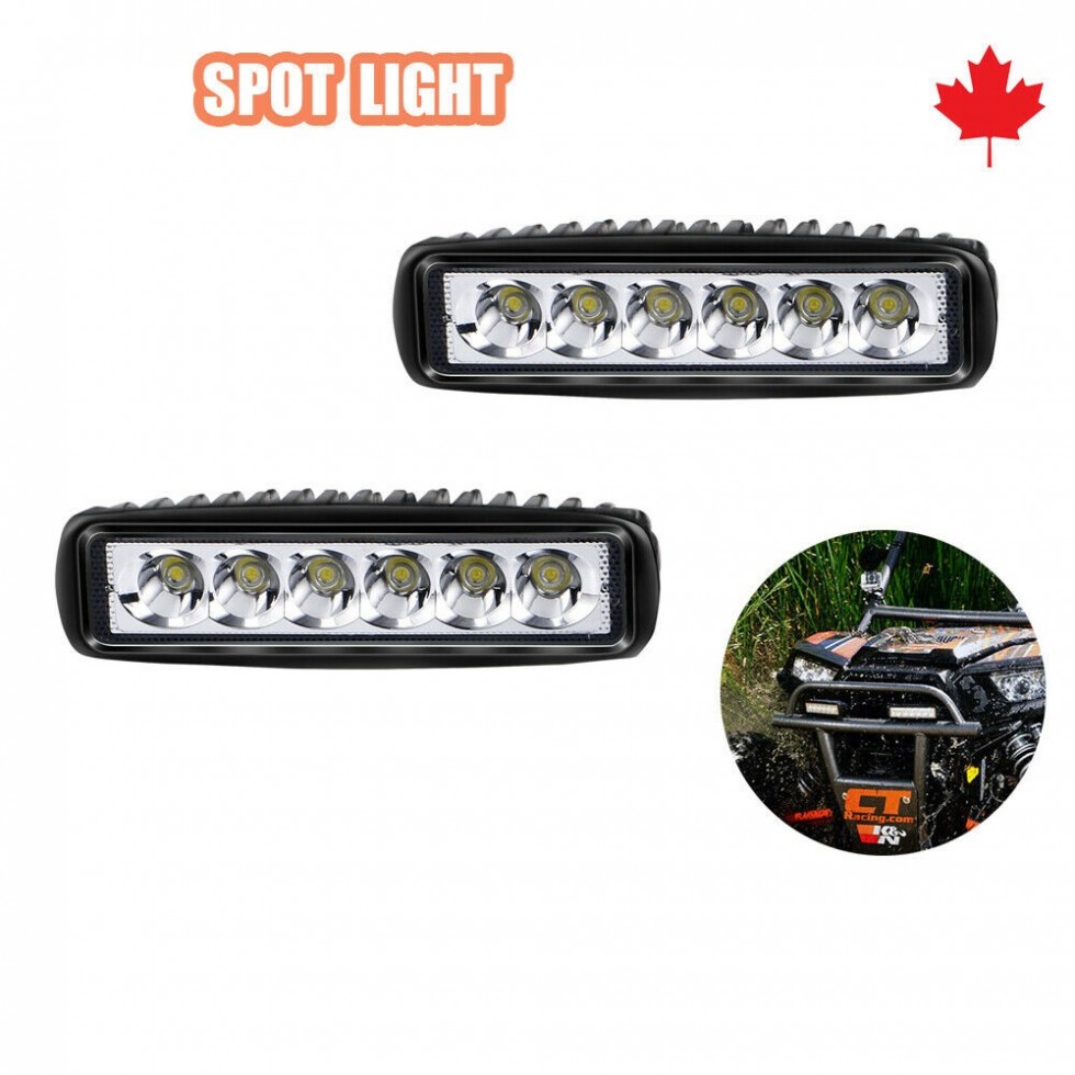 4pcs 6INCH 18W LED WORK LIGHT BAR DRIVING For SUV ATV UTE TRUCK 