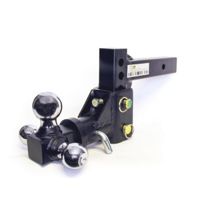 ADJUSTABLE TRI-BALL MOUNT 2'' X 2'', ROUND SHANK AND HOLE 1 1/4''