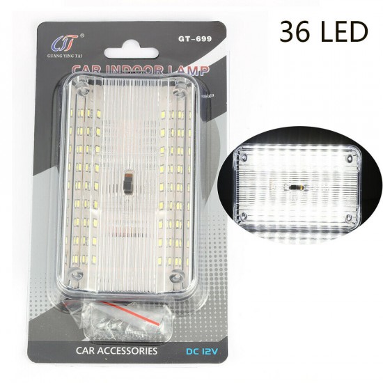 12Volts caravan camping/Car-Truck 36 LED Indoor Roof Ceiling Interior Lamp Dome Light 