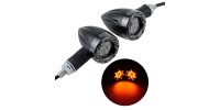 Universal Motorcycle LED Amber Lamp Rear Turn Signal Brake lights Indicators
