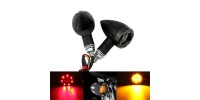 Universal Motorcycle LED Amber Lamp Rear Turn Signal Brake lights Indicators