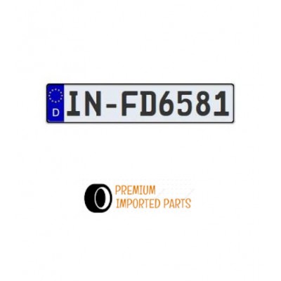 VW-BMW-Mercedes-Audi Euro licence plate IN