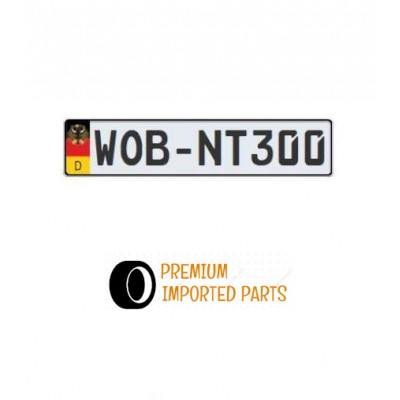 VW-BMW-Mercedes-Audi Euro licence plate-Silver With Germany 3 Colors