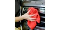 Red Car Cleaning Detailing Microfiber Soft Polish 