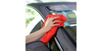 Red Car Cleaning Detailing Microfiber Soft Polish 