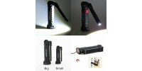 Slim Lamp Flashlight Magnetic Foldable Rechargeable 
