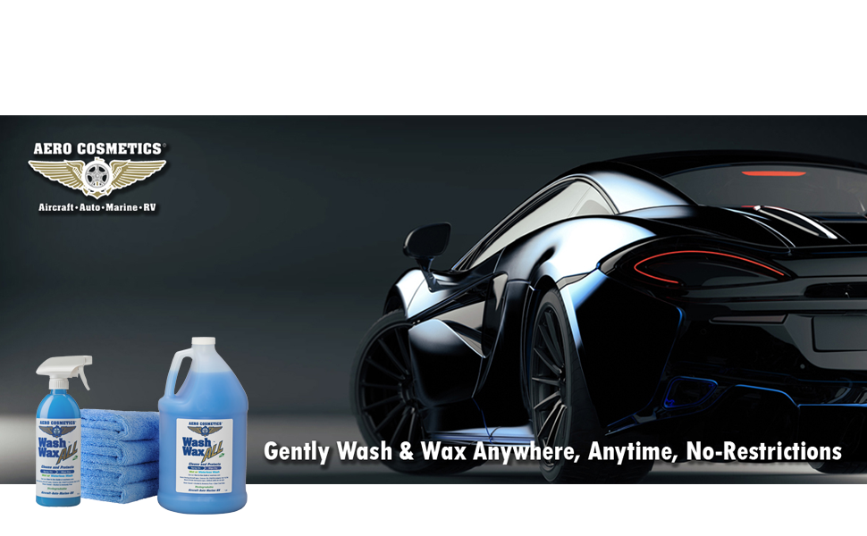 Wet or Waterless Car Wash Wax Kit 144 Ounces. Aircraft Quality for Your  Car, RV, Boat, Motorcycle. The Best Wash Wax. Anywhere, Anytime, Home,  Office